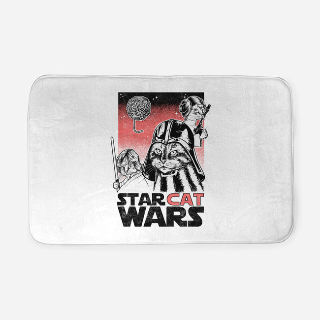 Star Cat Wars-None-Memory Foam-Bath Mat-Umberto Vicente