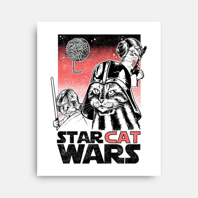 Star Cat Wars-None-Stretched-Canvas-Umberto Vicente