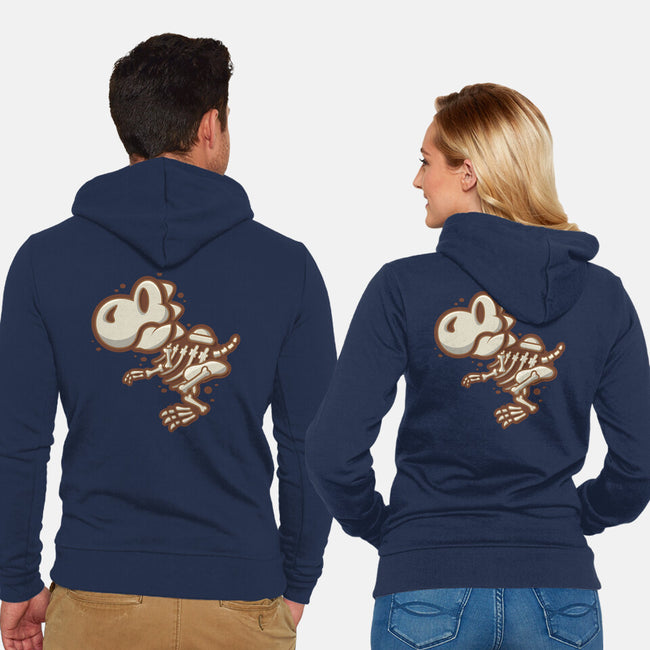 Super Dino Fossil-Unisex-Zip-Up-Sweatshirt-jrberger