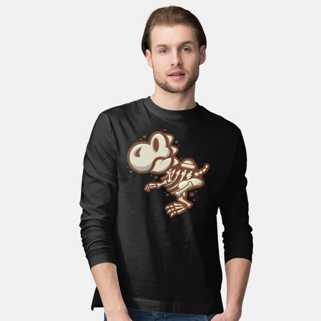 Super Dino Fossil-Mens-Long Sleeved-Tee-jrberger