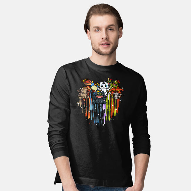 Love Of Dragons-Mens-Long Sleeved-Tee-JamesQJO