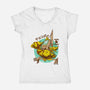 Chocobo Since 1988-Womens-V-Neck-Tee-Mampurrio