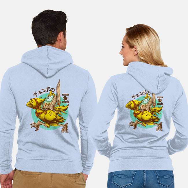 Chocobo Since 1988-Unisex-Zip-Up-Sweatshirt-Mampurrio