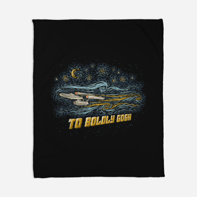 To Boldly Gogh-None-Fleece-Blanket-kg07