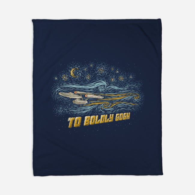 To Boldly Gogh-None-Fleece-Blanket-kg07