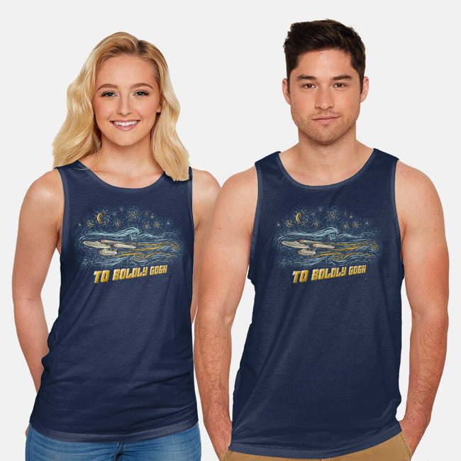 To Boldly Gogh-Unisex-Basic-Tank-kg07