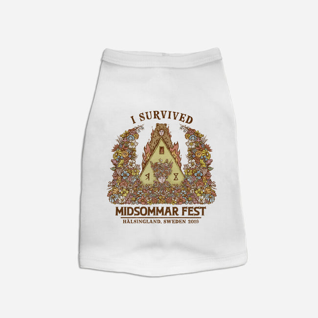 I Survived Midsommar Fest-Cat-Basic-Pet Tank-kg07