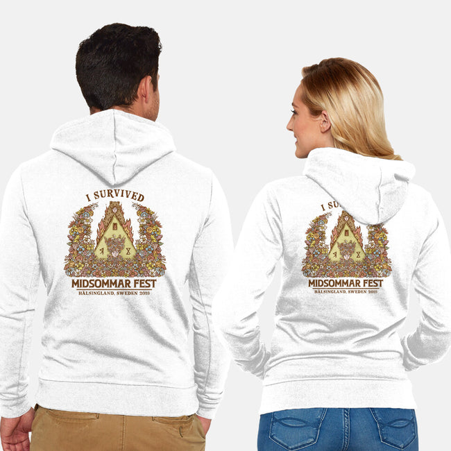 I Survived Midsommar Fest-Unisex-Zip-Up-Sweatshirt-kg07