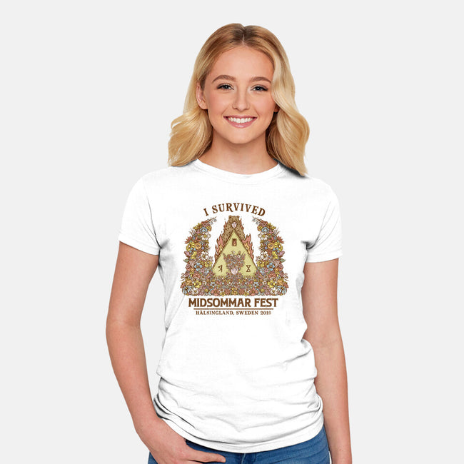 I Survived Midsommar Fest-Womens-Fitted-Tee-kg07