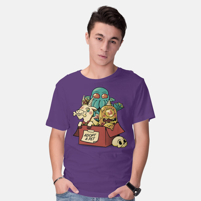 Adopt A Monster Kawaii Pet-Mens-Basic-Tee-tobefonseca