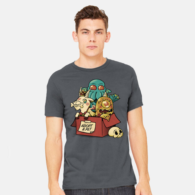 Adopt A Monster Kawaii Pet-Mens-Heavyweight-Tee-tobefonseca