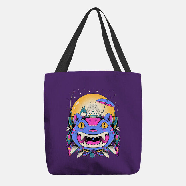 Unidentified Flying Cat-None-Basic Tote-Bag-GODZILLARGE