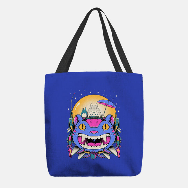 Unidentified Flying Cat-None-Basic Tote-Bag-GODZILLARGE