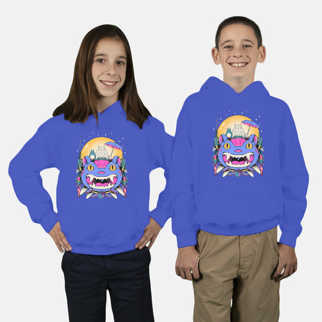 Unidentified Flying Cat-Youth-Pullover-Sweatshirt-GODZILLARGE