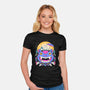 Unidentified Flying Cat-Womens-Fitted-Tee-GODZILLARGE