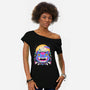 Unidentified Flying Cat-Womens-Off Shoulder-Tee-GODZILLARGE