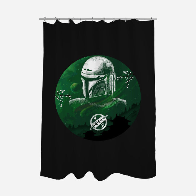 Hunter Galaxy-None-Polyester-Shower Curtain-Astrobot Invention