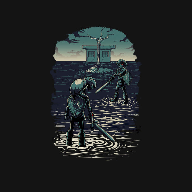 Link Vs Dark Link-Womens-Fitted-Tee-Diego Oliver