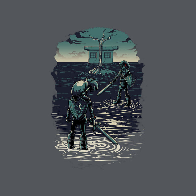 Link Vs Dark Link-None-Polyester-Shower Curtain-Diego Oliver