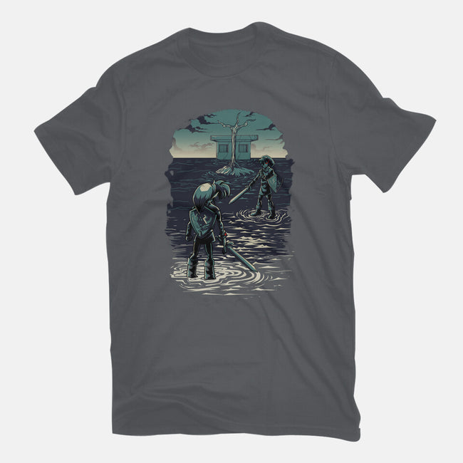 Link Vs Dark Link-Womens-Basic-Tee-Diego Oliver