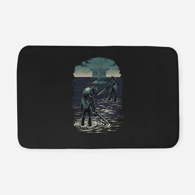 Link Vs Dark Link-None-Memory Foam-Bath Mat-Diego Oliver