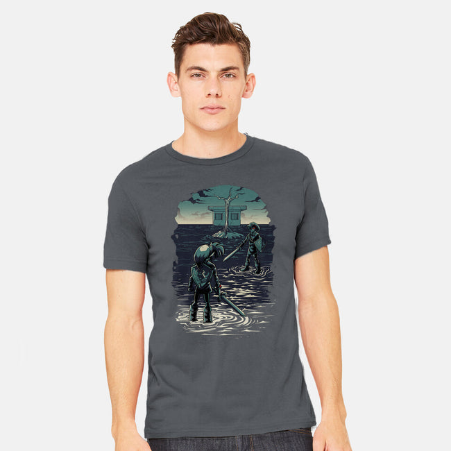 Link Vs Dark Link-Mens-Heavyweight-Tee-Diego Oliver