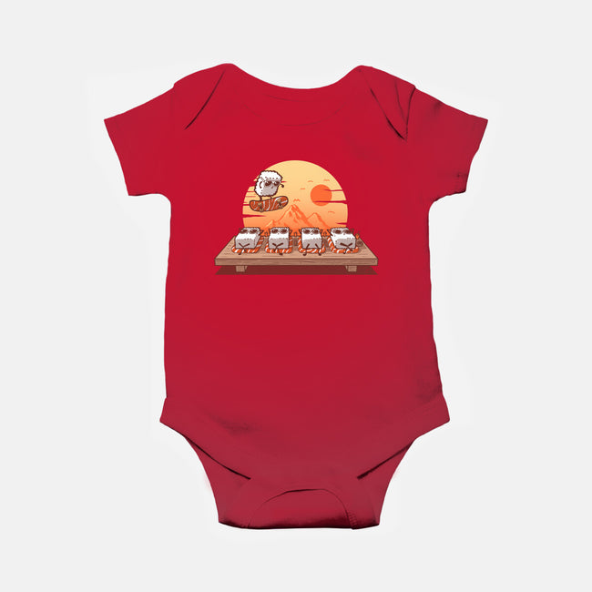 Sushi Sunset-Baby-Basic-Onesie-erion_designs