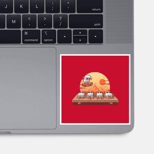 Sushi Sunset-None-Glossy-Sticker-erion_designs