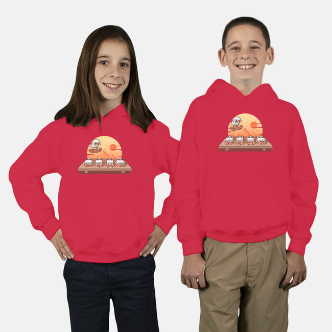 Sushi Sunset-Youth-Pullover-Sweatshirt-erion_designs