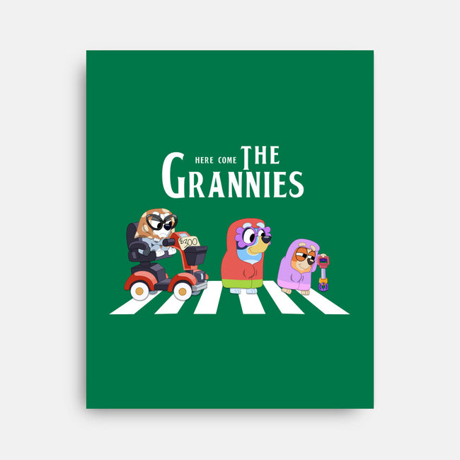 Grannies Crossing-None-Stretched-Canvas-Alexhefe