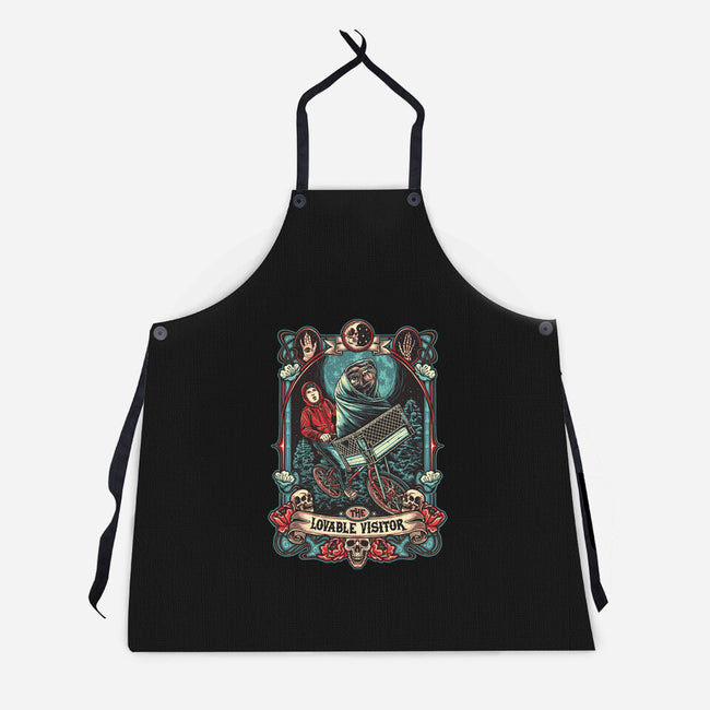 The Lovable Visitor-Unisex-Kitchen-Apron-momma_gorilla