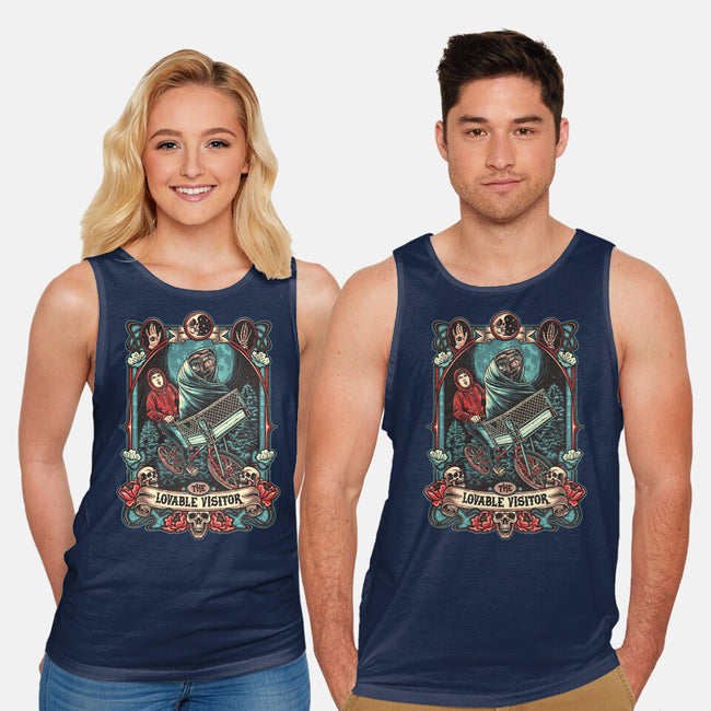 The Lovable Visitor-Unisex-Basic-Tank-momma_gorilla