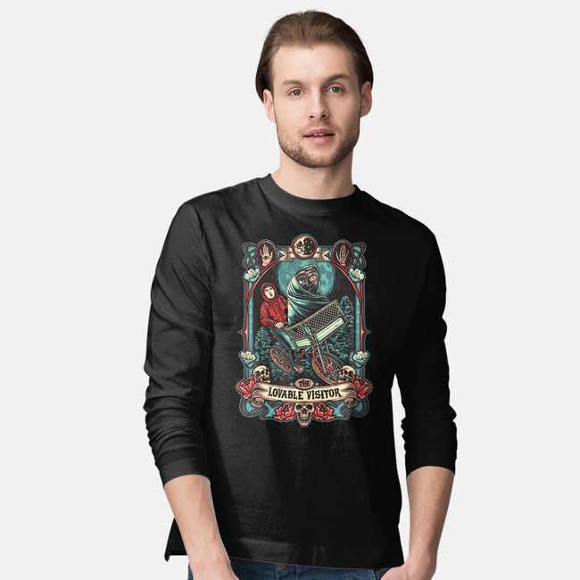 The Lovable Visitor-Mens-Long Sleeved-Tee-momma_gorilla