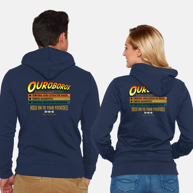 Ouroboros Repairs-Unisex-Zip-Up-Sweatshirt-rocketman_art