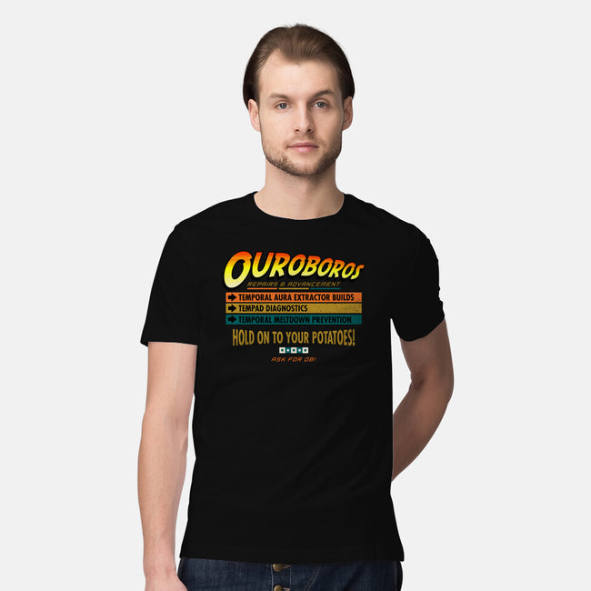 Ouroboros Repairs-Mens-Premium-Tee-rocketman_art