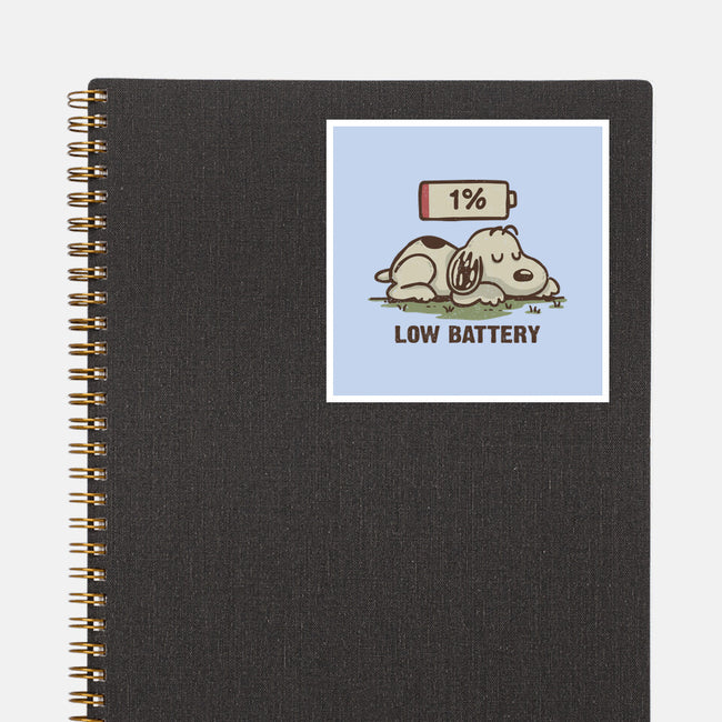 Low Battery-None-Glossy-Sticker-Xentee