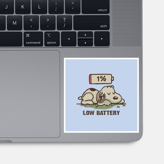 Low Battery-None-Glossy-Sticker-Xentee