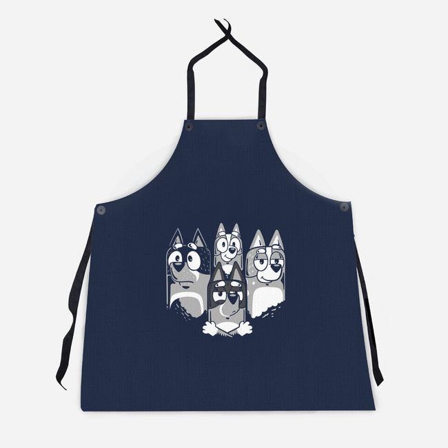 Bluemian Rhapsody-Unisex-Kitchen-Apron-demonigote