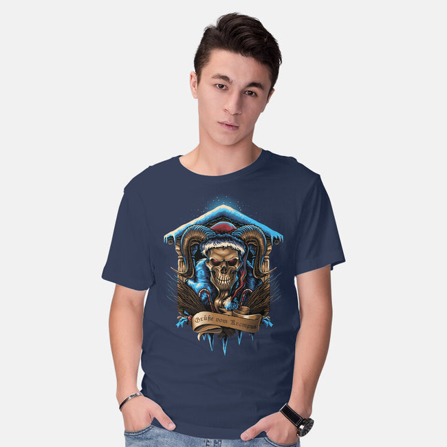 The Shrine Of Krampus-Mens-Basic-Tee-daobiwan