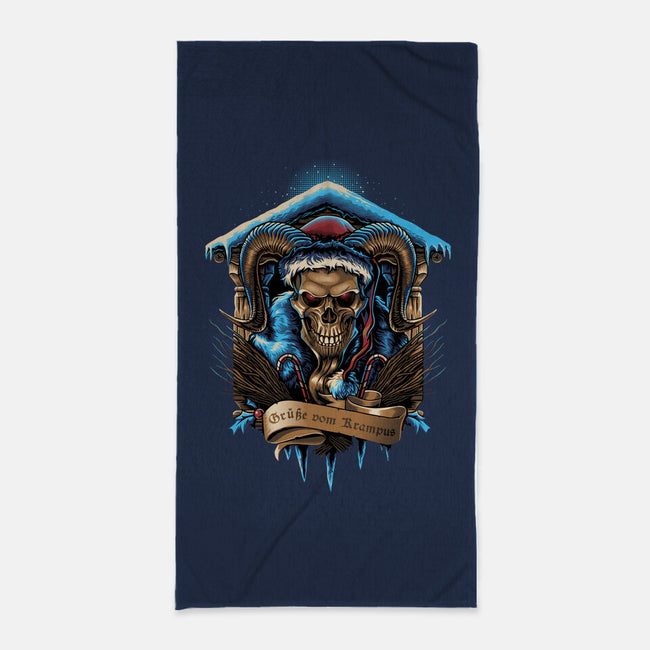 The Shrine Of Krampus-None-Beach-Towel-daobiwan