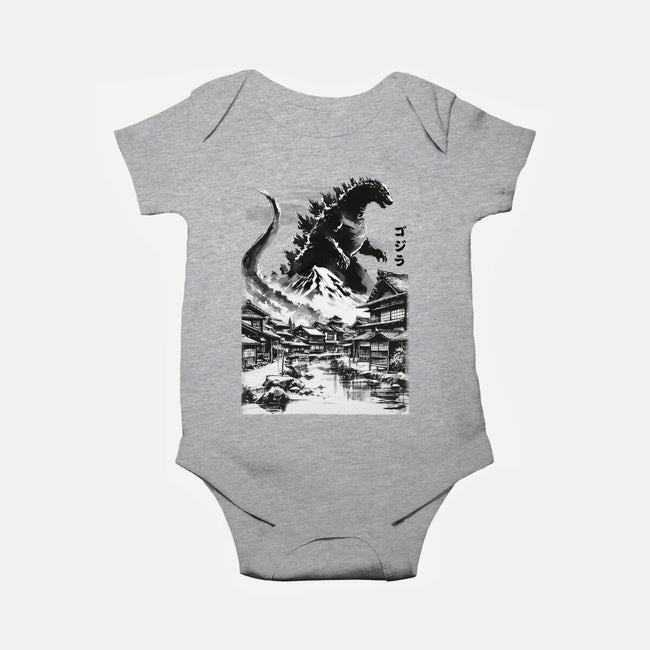 King In The Japanese Village-Baby-Basic-Onesie-DrMonekers