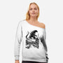 King In The Japanese Village-Womens-Off Shoulder-Sweatshirt-DrMonekers