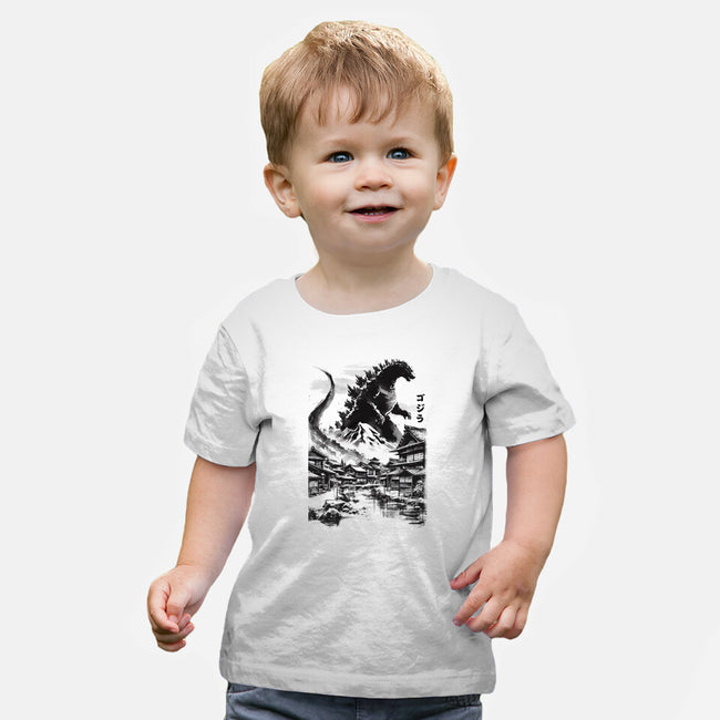 King In The Japanese Village-Baby-Basic-Tee-DrMonekers