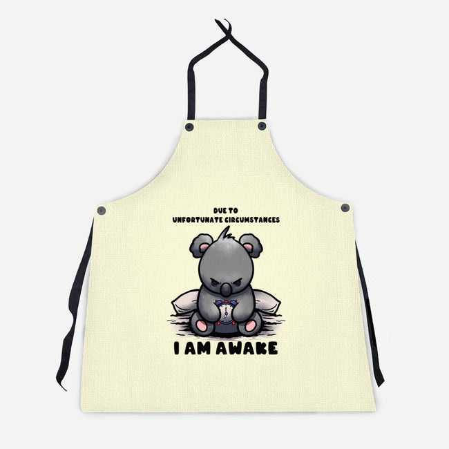 Unfortunately I Am Awake-Unisex-Kitchen-Apron-fanfabio