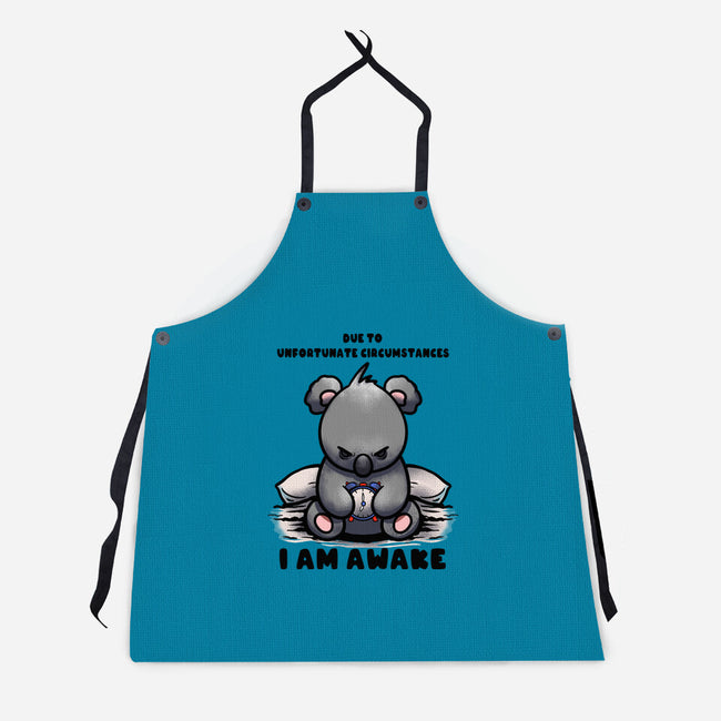 Unfortunately I Am Awake-Unisex-Kitchen-Apron-fanfabio