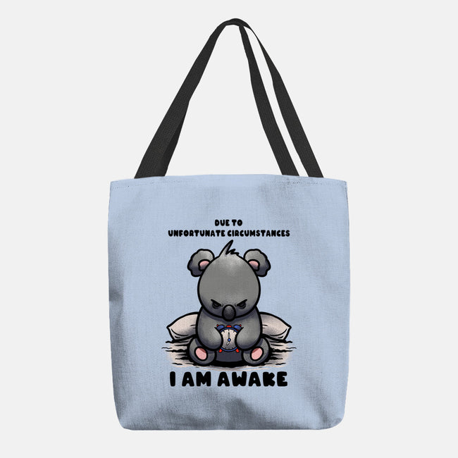 Unfortunately I Am Awake-None-Basic Tote-Bag-fanfabio