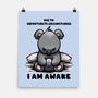 Unfortunately I Am Awake-None-Matte-Poster-fanfabio