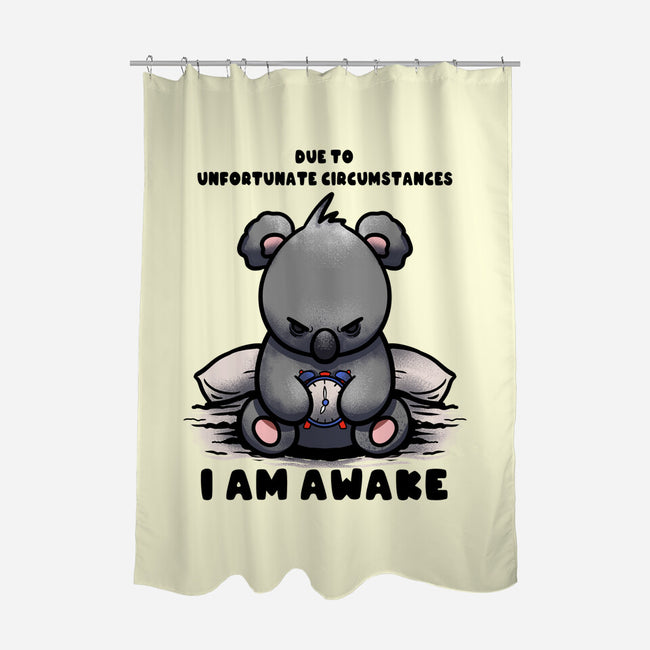 Unfortunately I Am Awake-None-Polyester-Shower Curtain-fanfabio