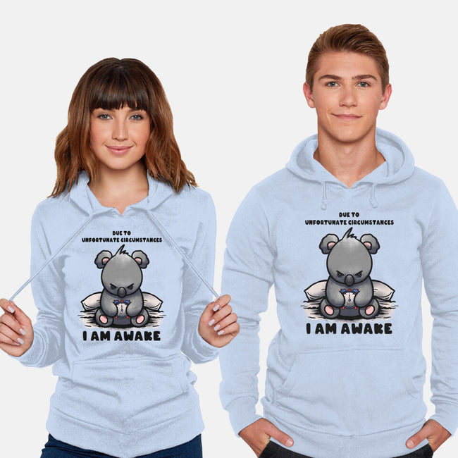 Unfortunately I Am Awake-Unisex-Pullover-Sweatshirt-fanfabio