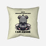 Unfortunately I Am Awake-None-Removable Cover-Throw Pillow-fanfabio